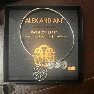 Alex and Ani Silver Path of Life Bracelet with box